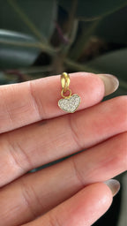 Diamond Heart Charm
