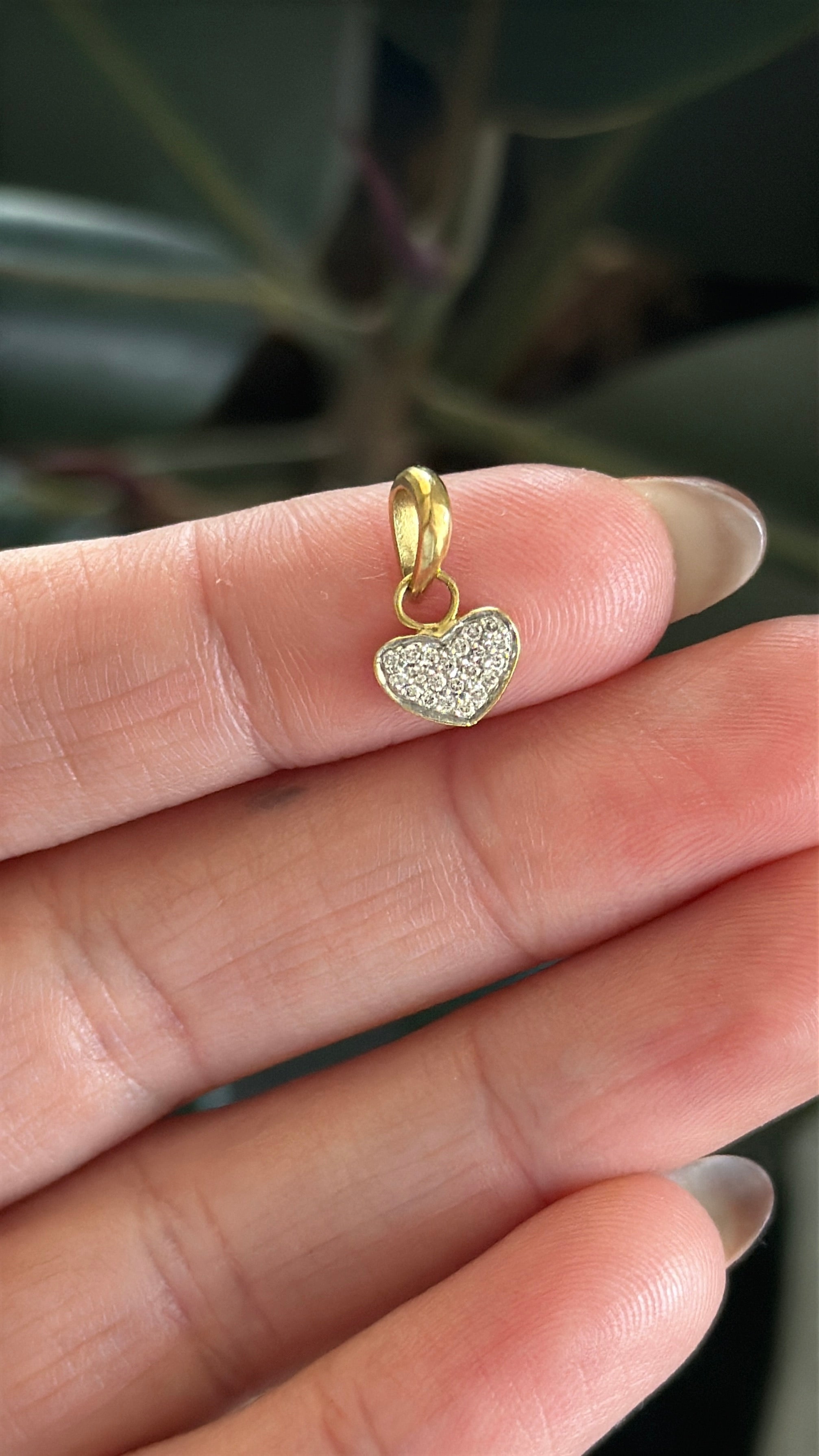 Diamond Heart Charm
