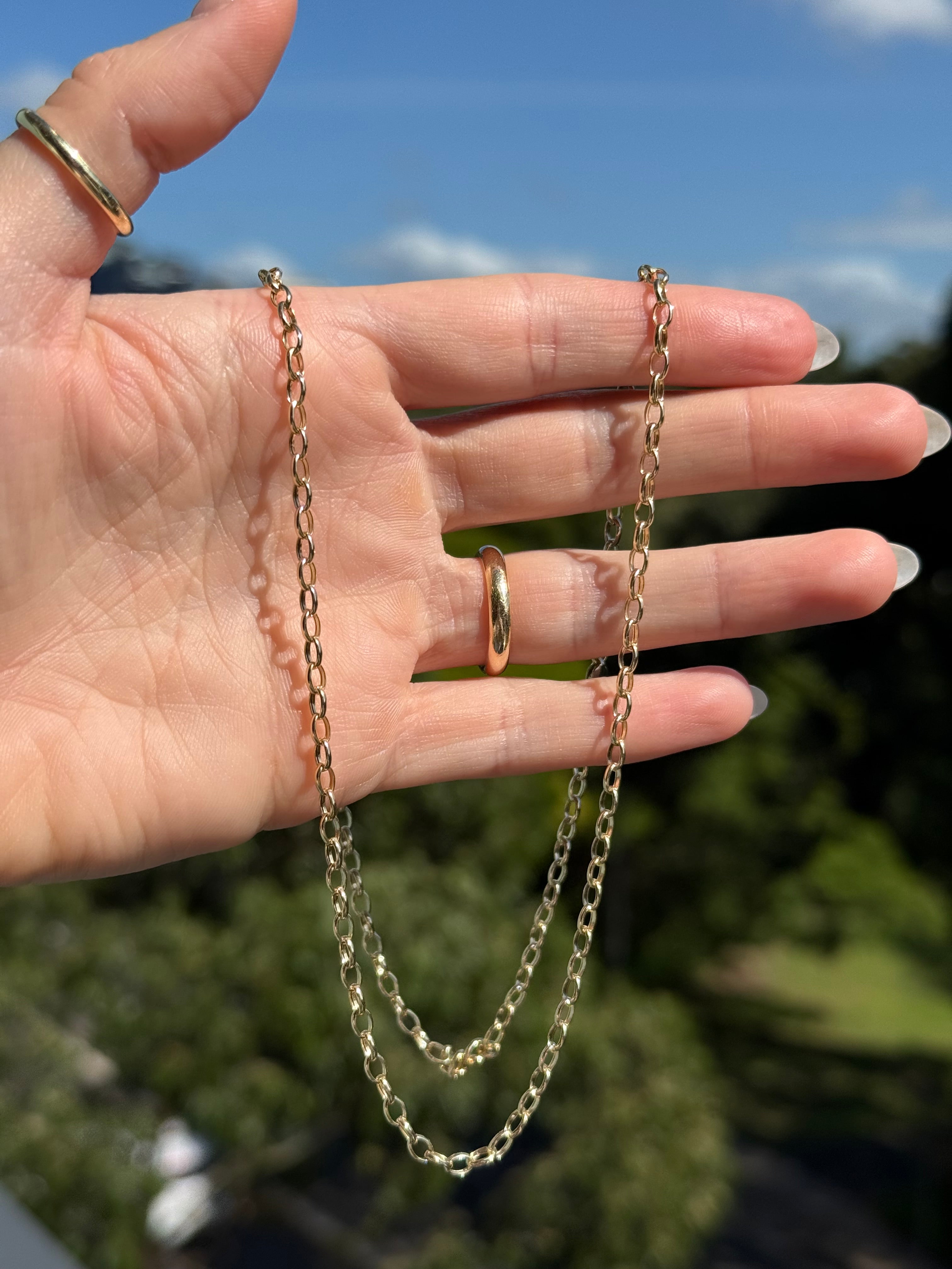 Elongated Rolo Chain