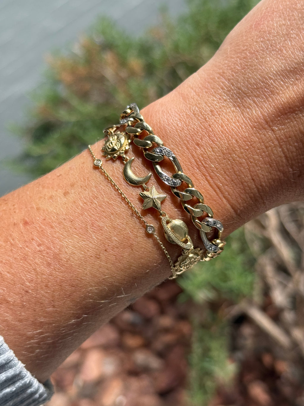 Diamond Figaro Bracelet