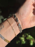 Silver Solid ID Curb Bracelet