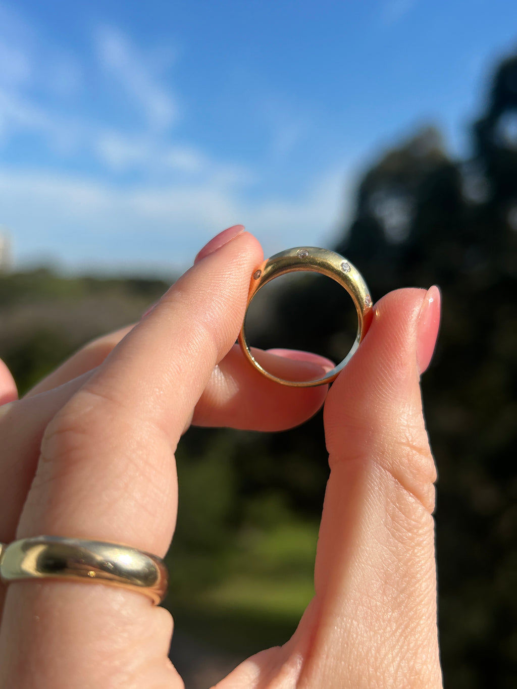 Diamond Gypsy Dome Ring