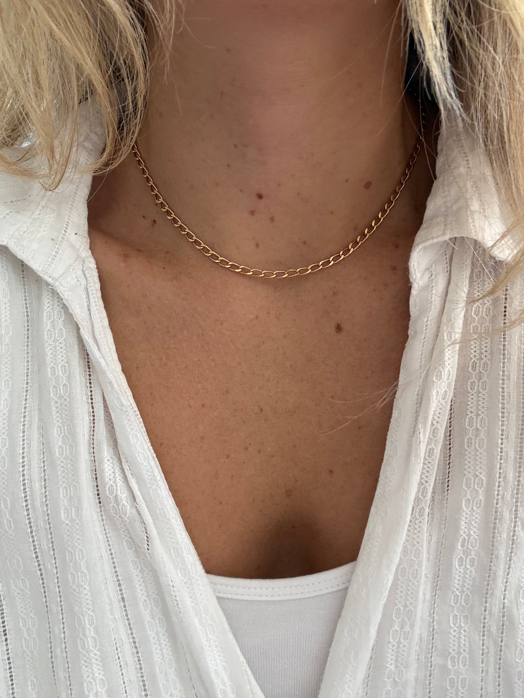 Solid Elongated Paperclip Chain