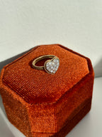 Diamond Pave Heart Ring
