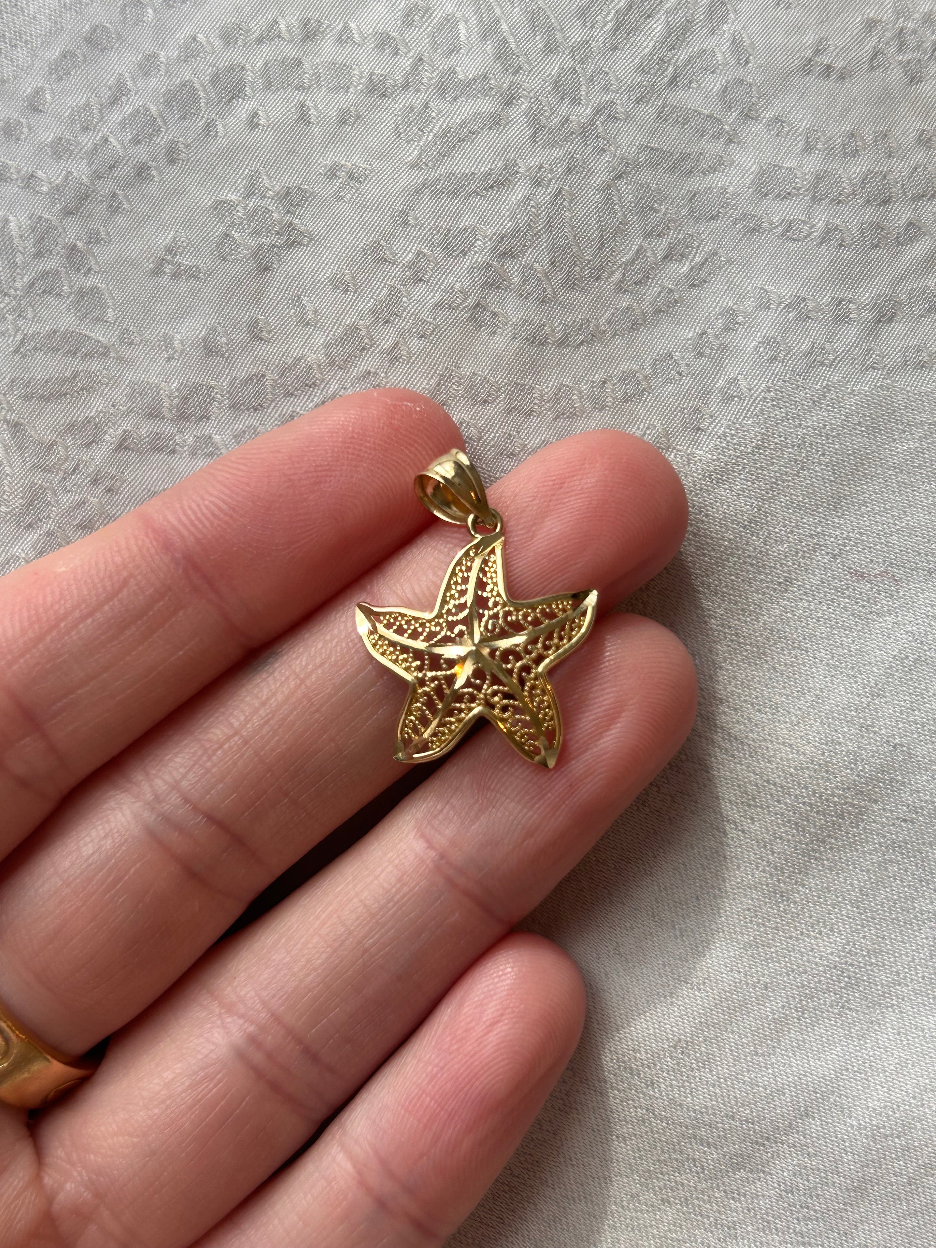 Ornate Starfish Charm
