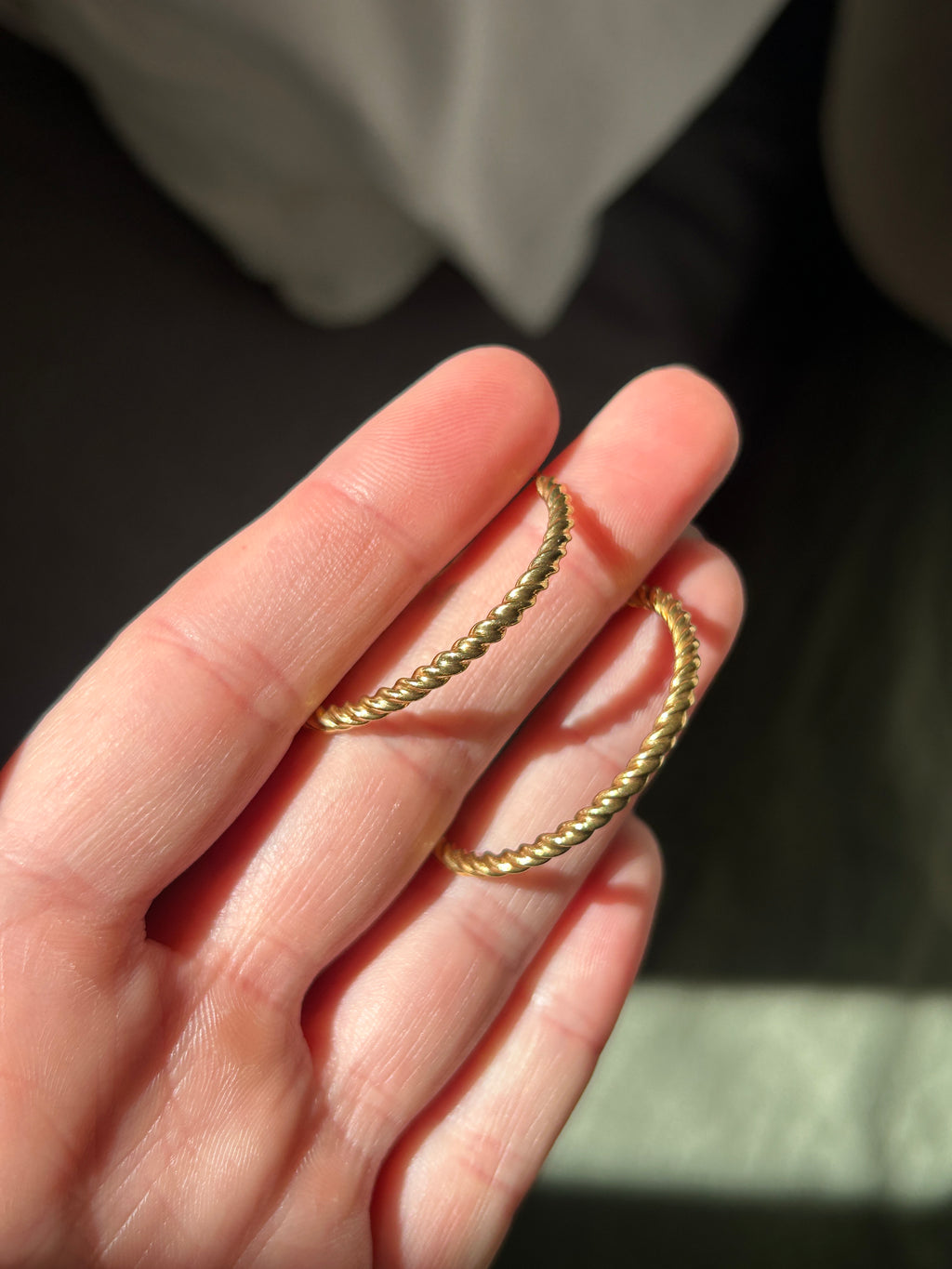 Solid Twisted Hoops