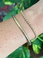 Heart Diamond Bangle