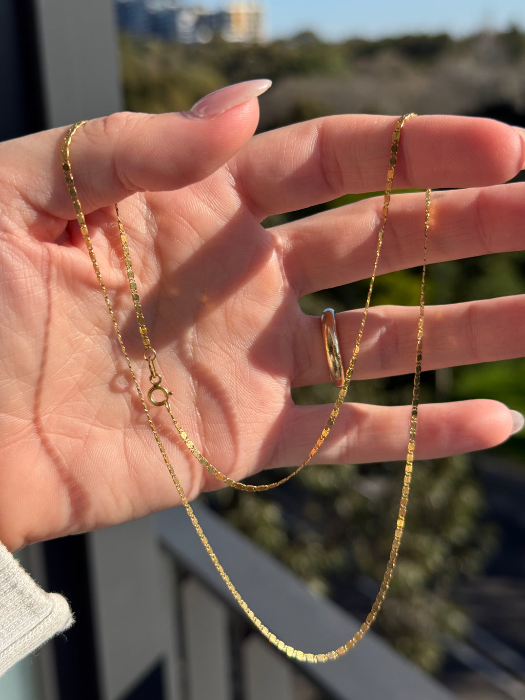 Solid Flat Snail Chain