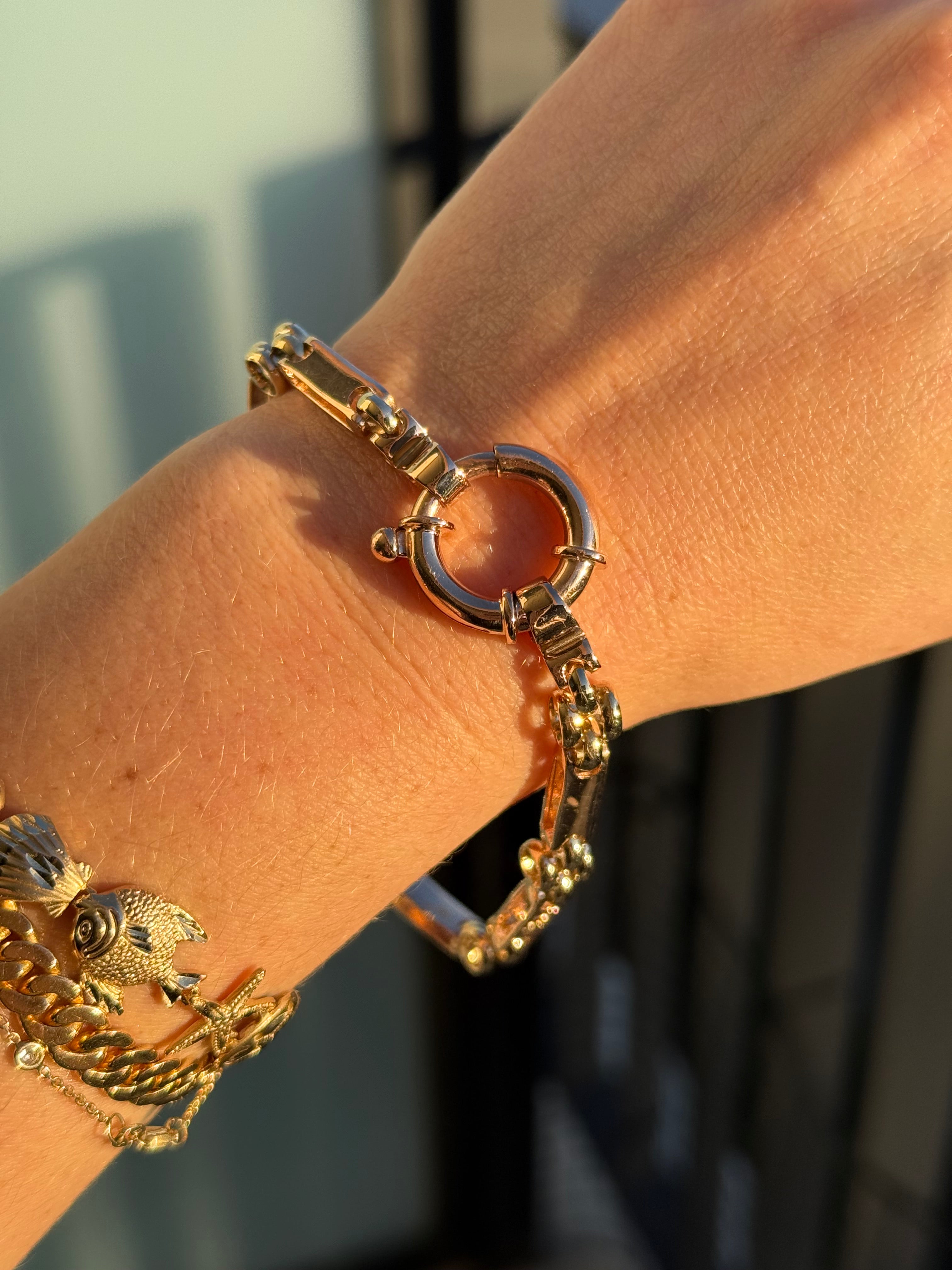 Filigree Bolt Gate Bracelet