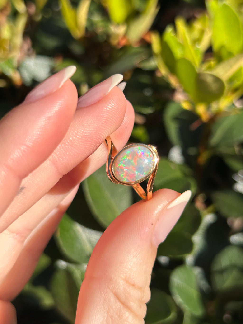 Opal Bezel Bypass Ring