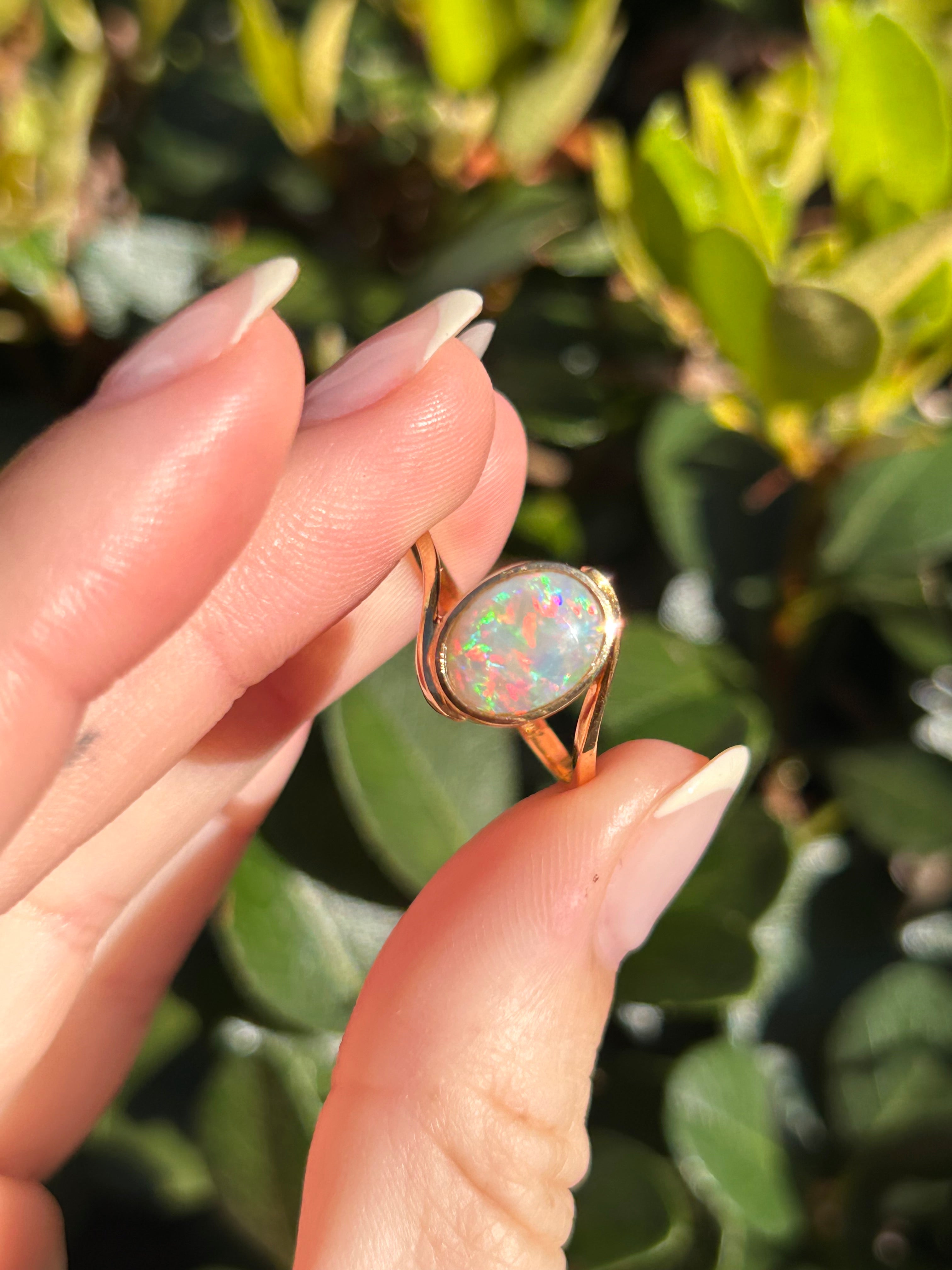 Opal Bezel Bypass Ring