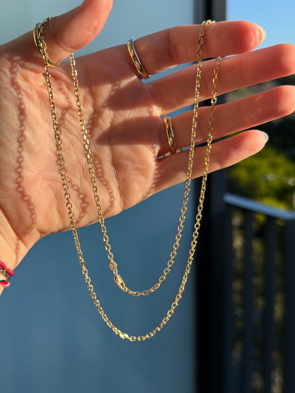 Solid Knife Edge Biker Chain