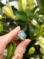 Australian Boulder Opal Ring