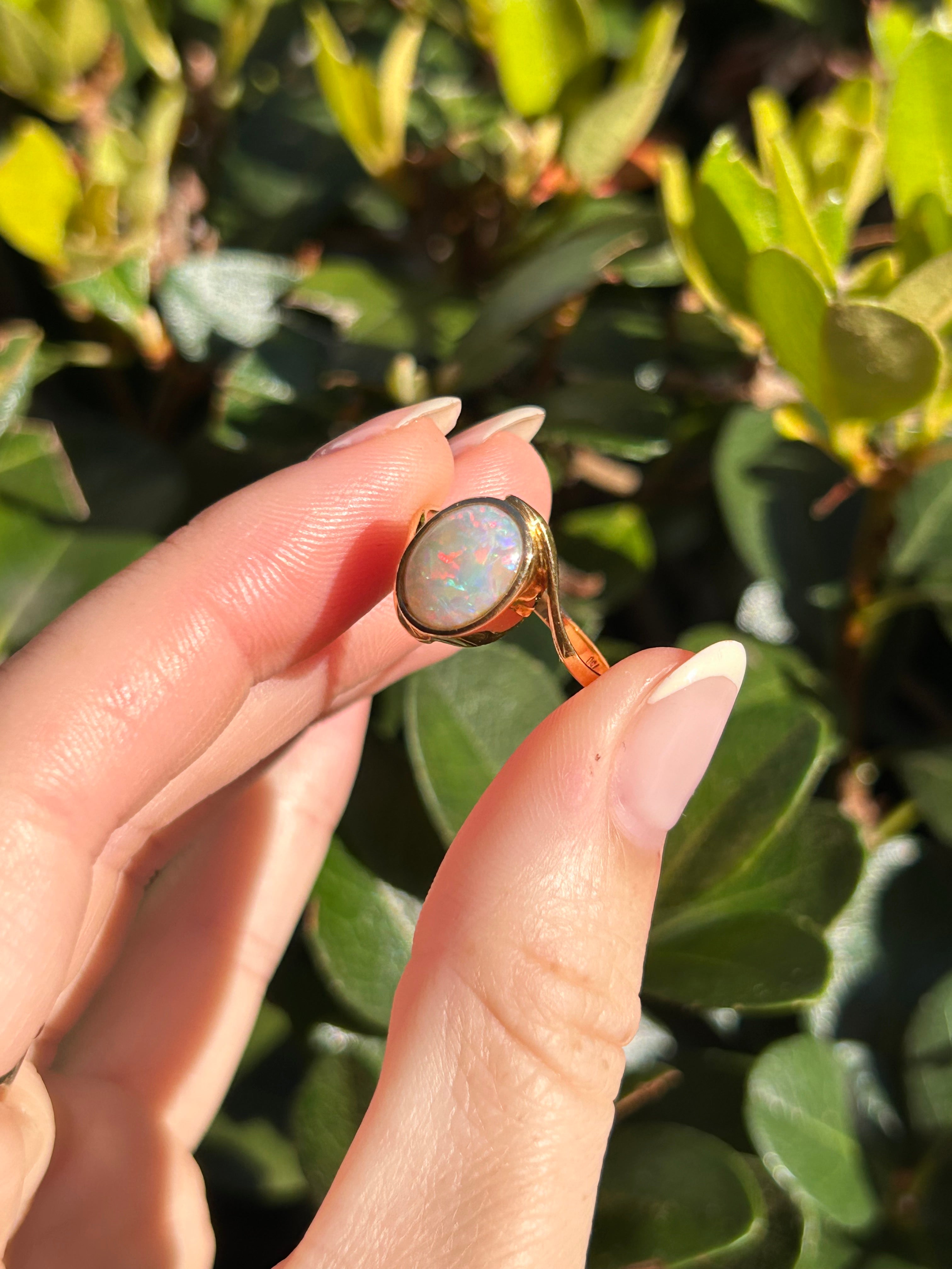 Opal Bezel Bypass Ring
