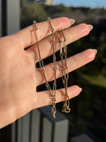 Fancy Twisted Trombone T Bar Chain