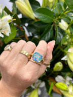 Australian Boulder Opal Ring