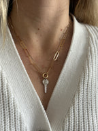 Sterling Silver 21 Key Charm