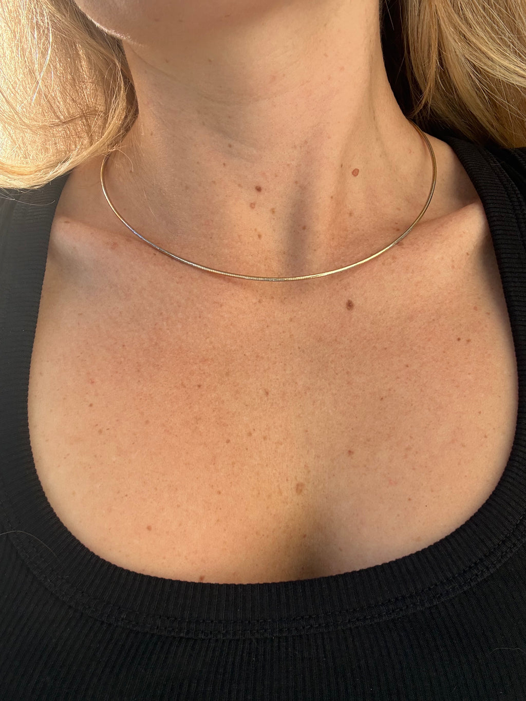 Striped Omega Wire Chain