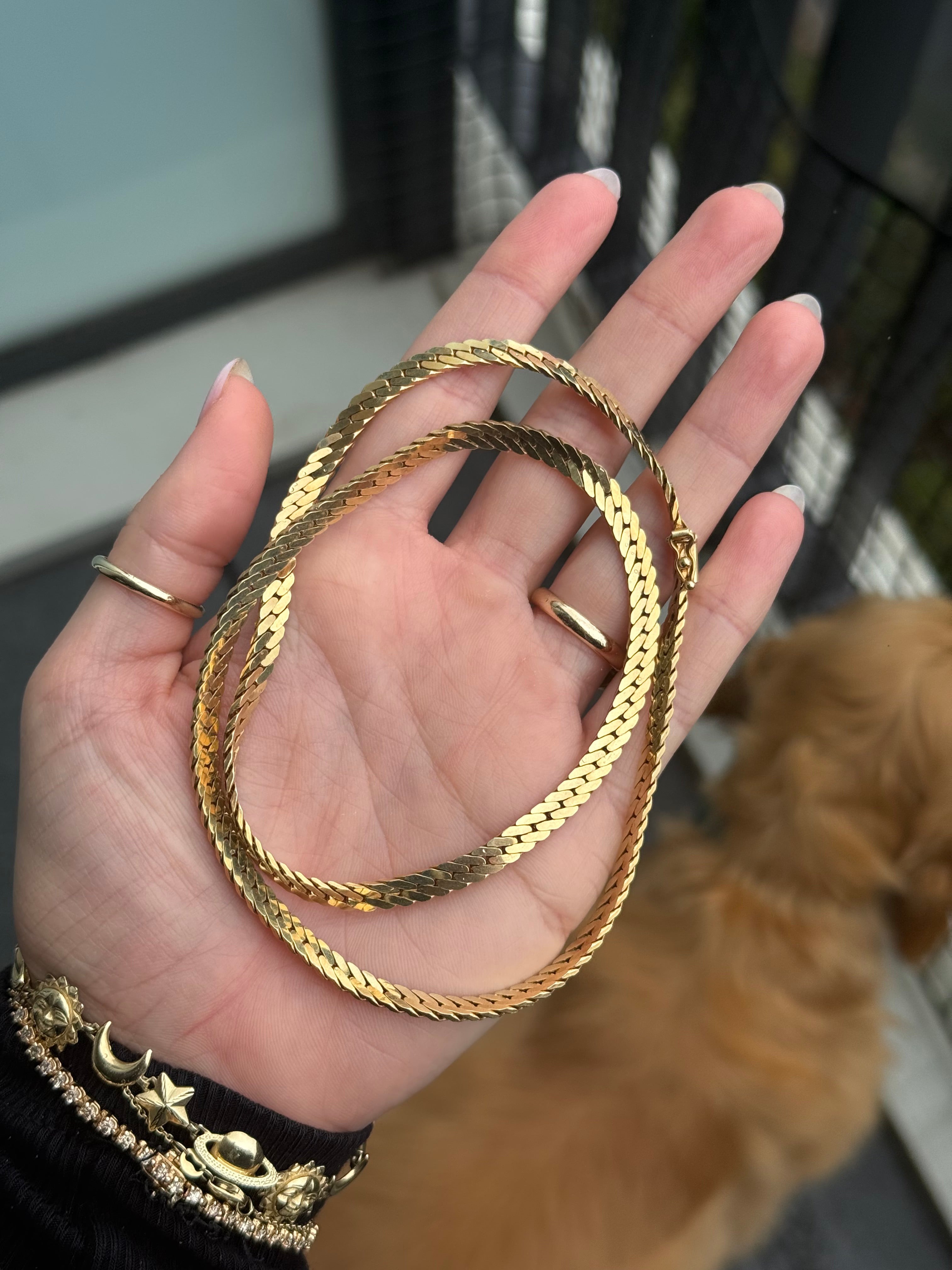 Solid Fishtail Curb Chain