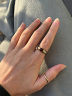 Ruby Cabachon Diamond Ring