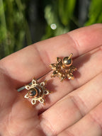 Old Euro Diamond Star Studs