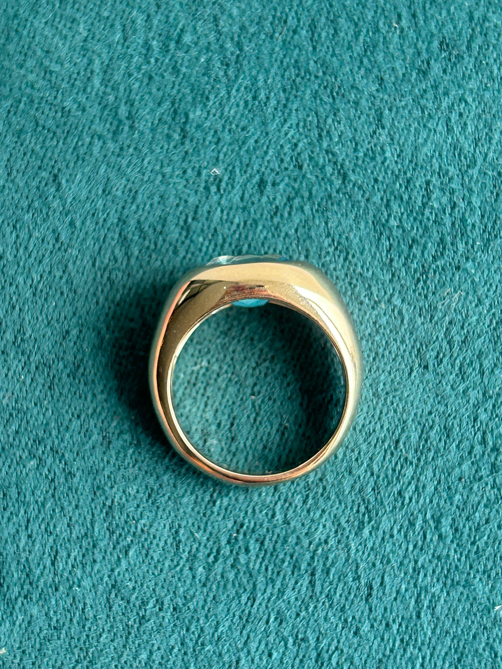 Blue Topaz Aura Ring