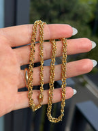 Sparkly Beaded Braided Chain Necklace