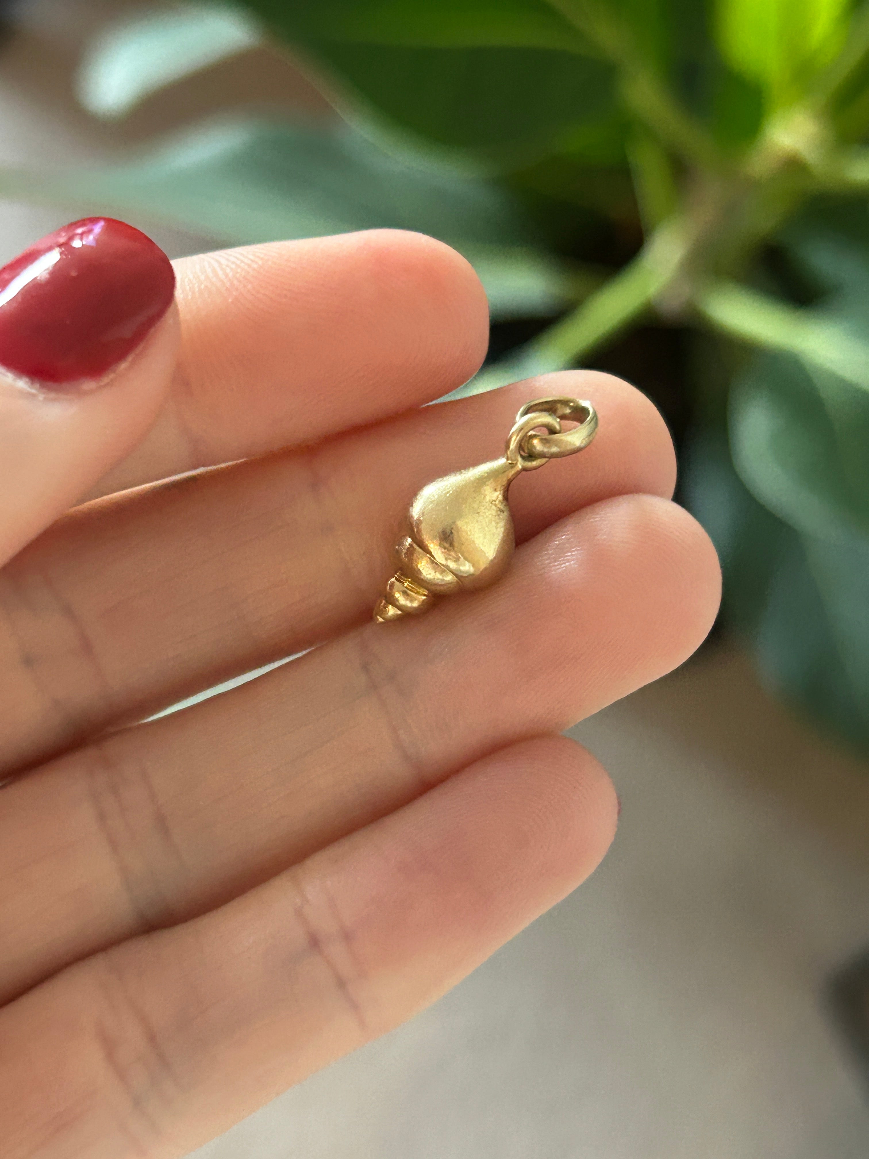 Seashell Diamond Charm