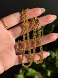 Sparkly Beaded Braided Chain Necklace
