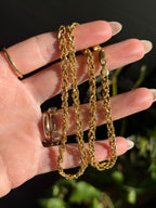Sparkly Beaded Braided Chain Necklace