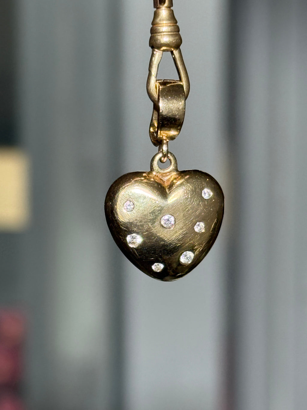 Diamond Heart Lucky Charm