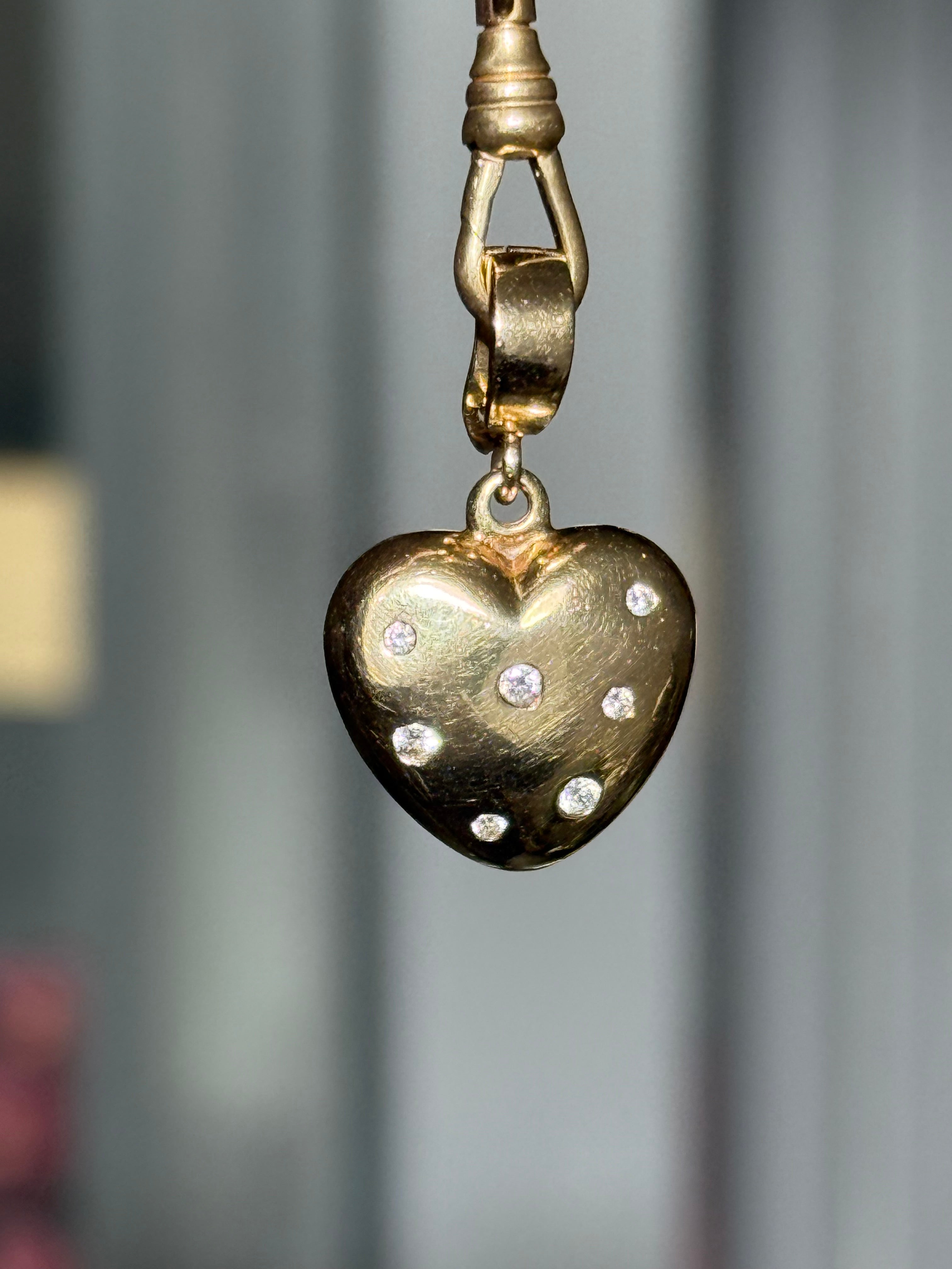 Diamond Heart Lucky Charm