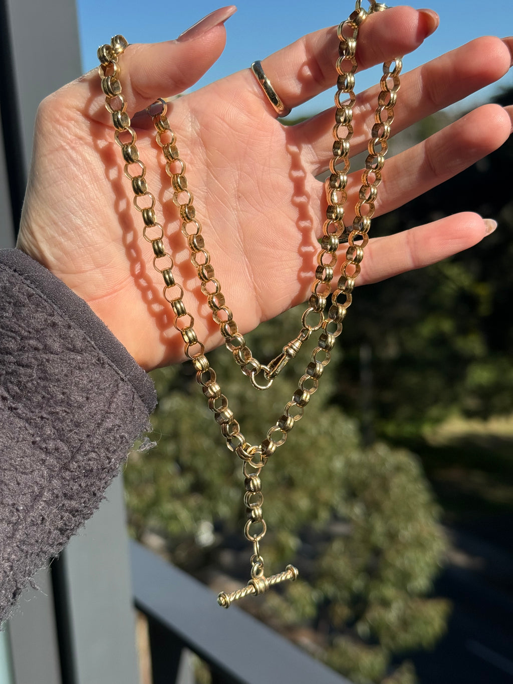 Fancy Rolo Watch Chain