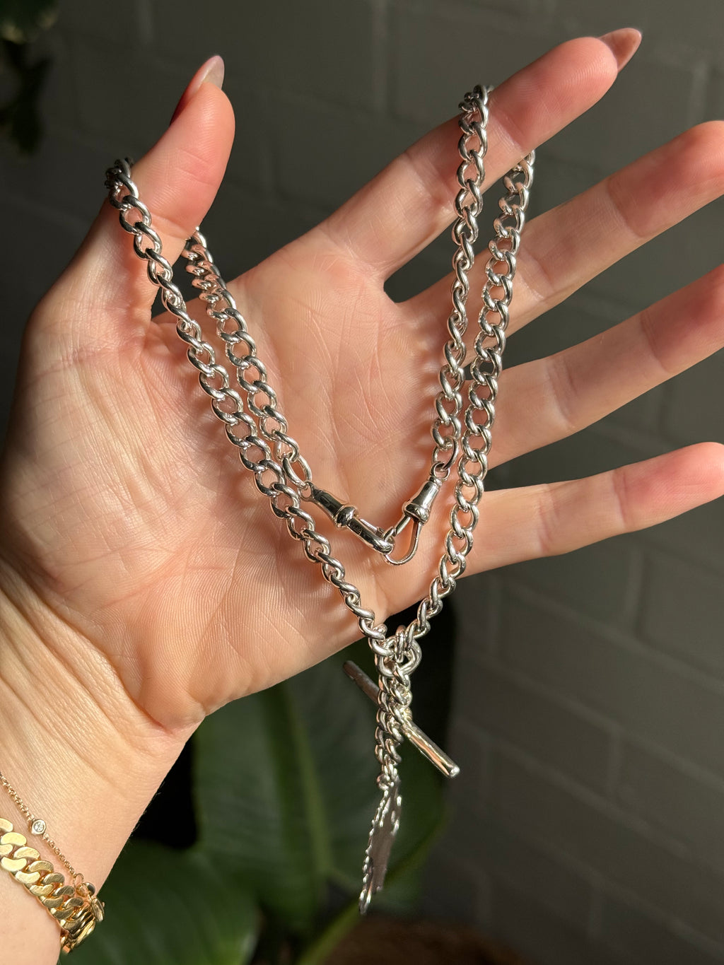 Solid Antique Albert Watch Chain