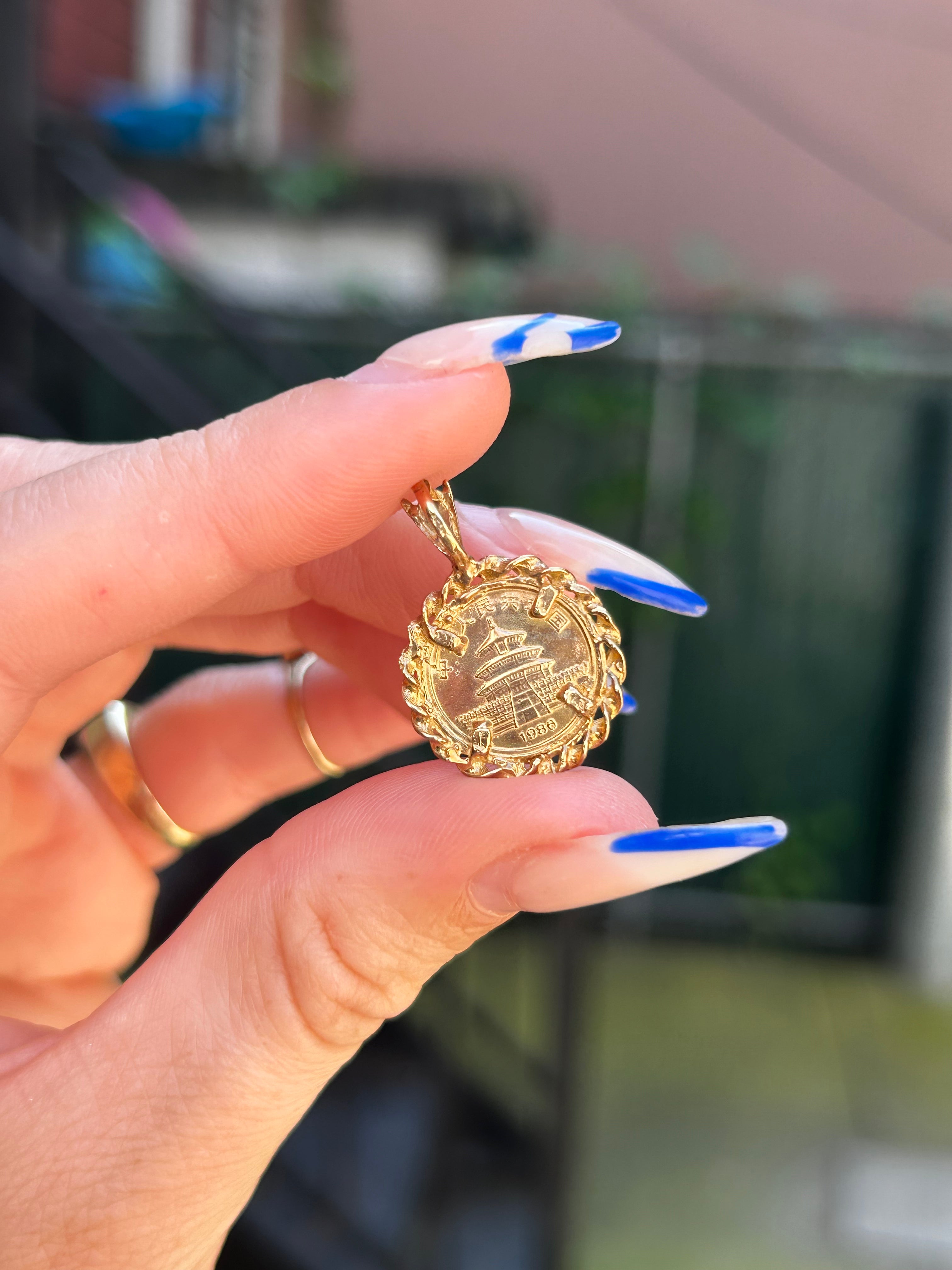 Panda Chinese Coin Charm