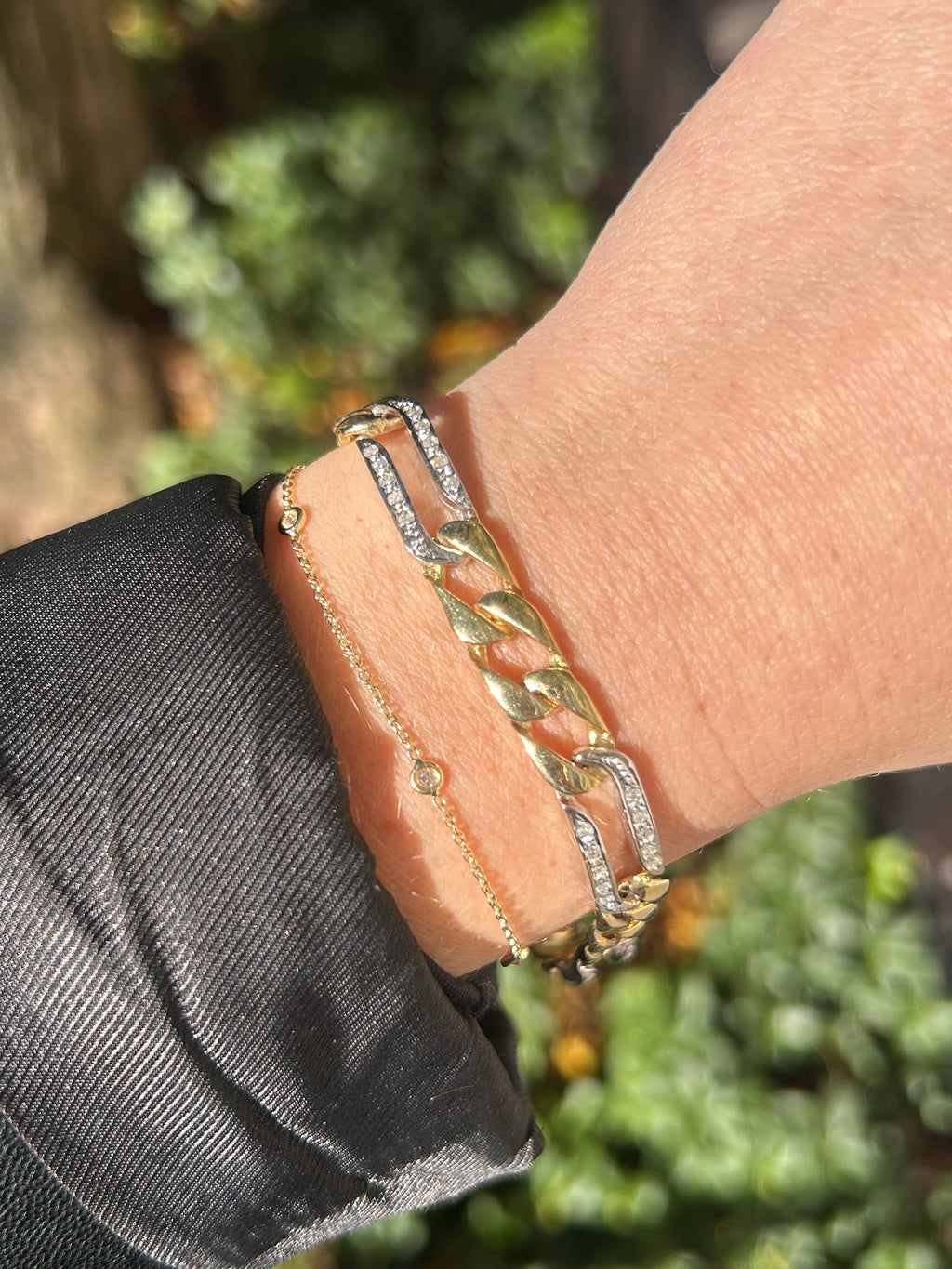 Diamond Figaro Bracelet