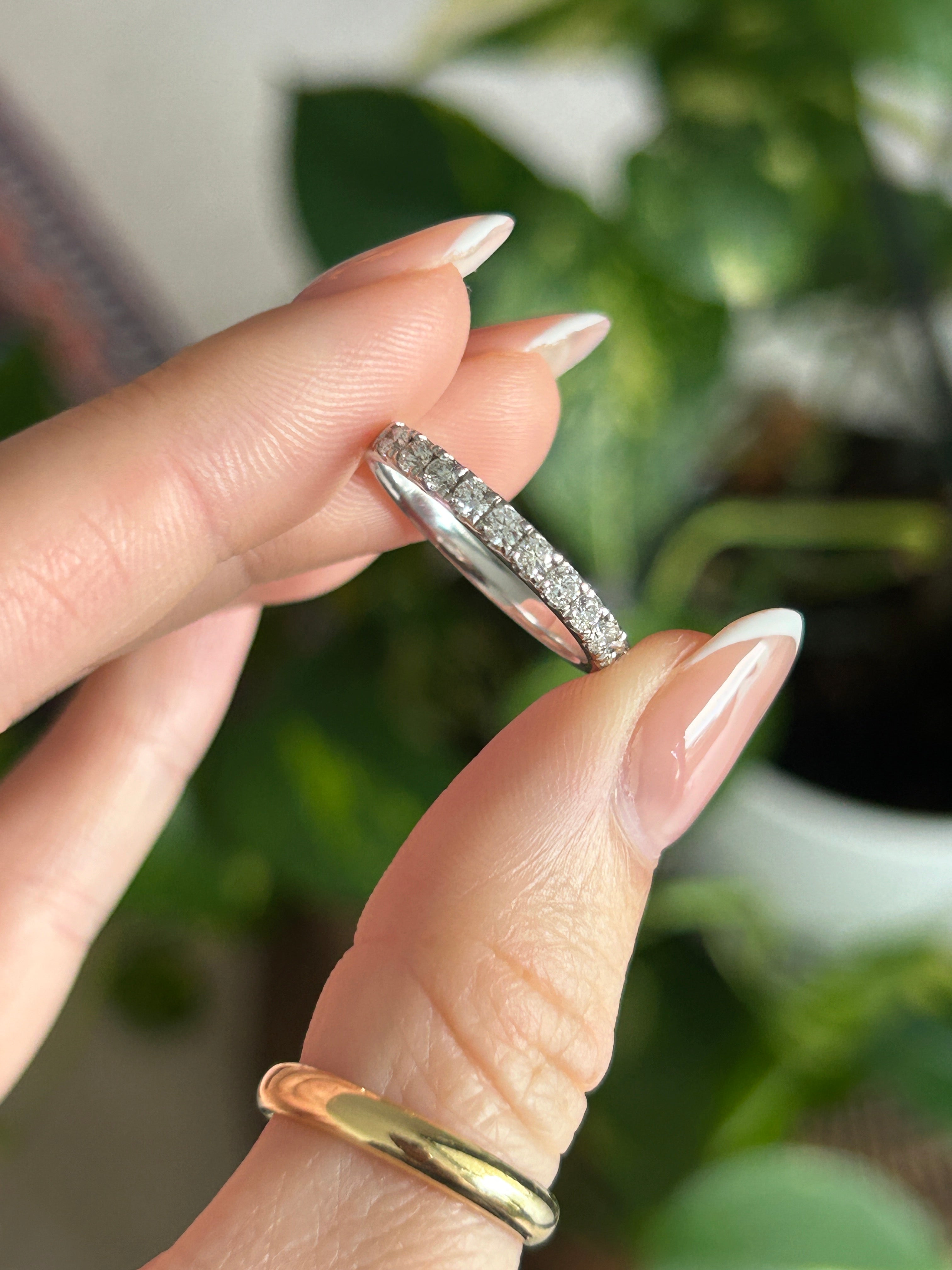 Half Eternity Diamond Band