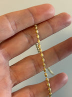 Diamond Cut Solid Ball Bracelet