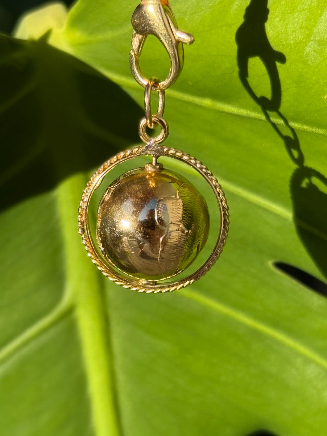 Spinning Globe Charm