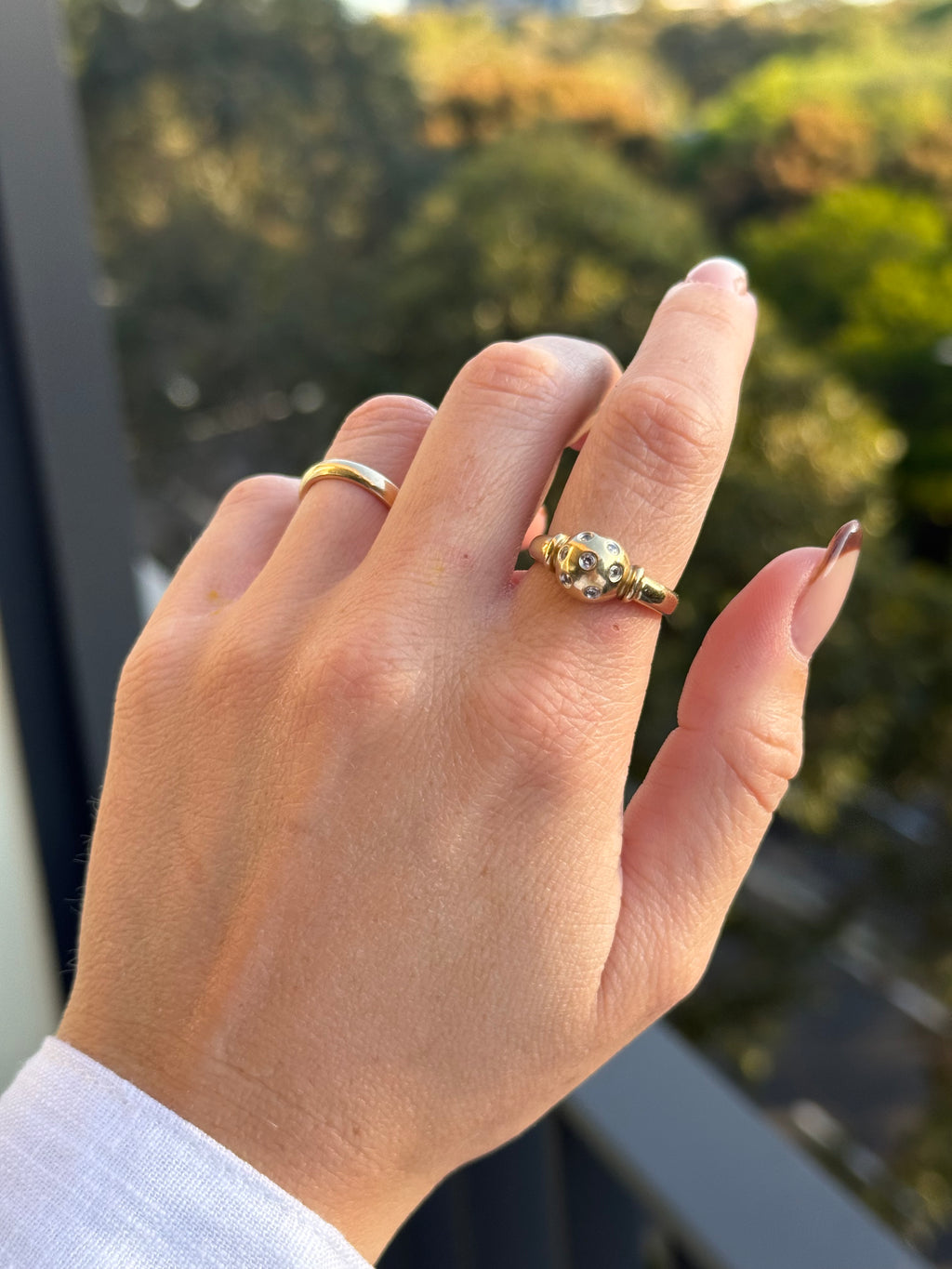 Diamond Ball Ring