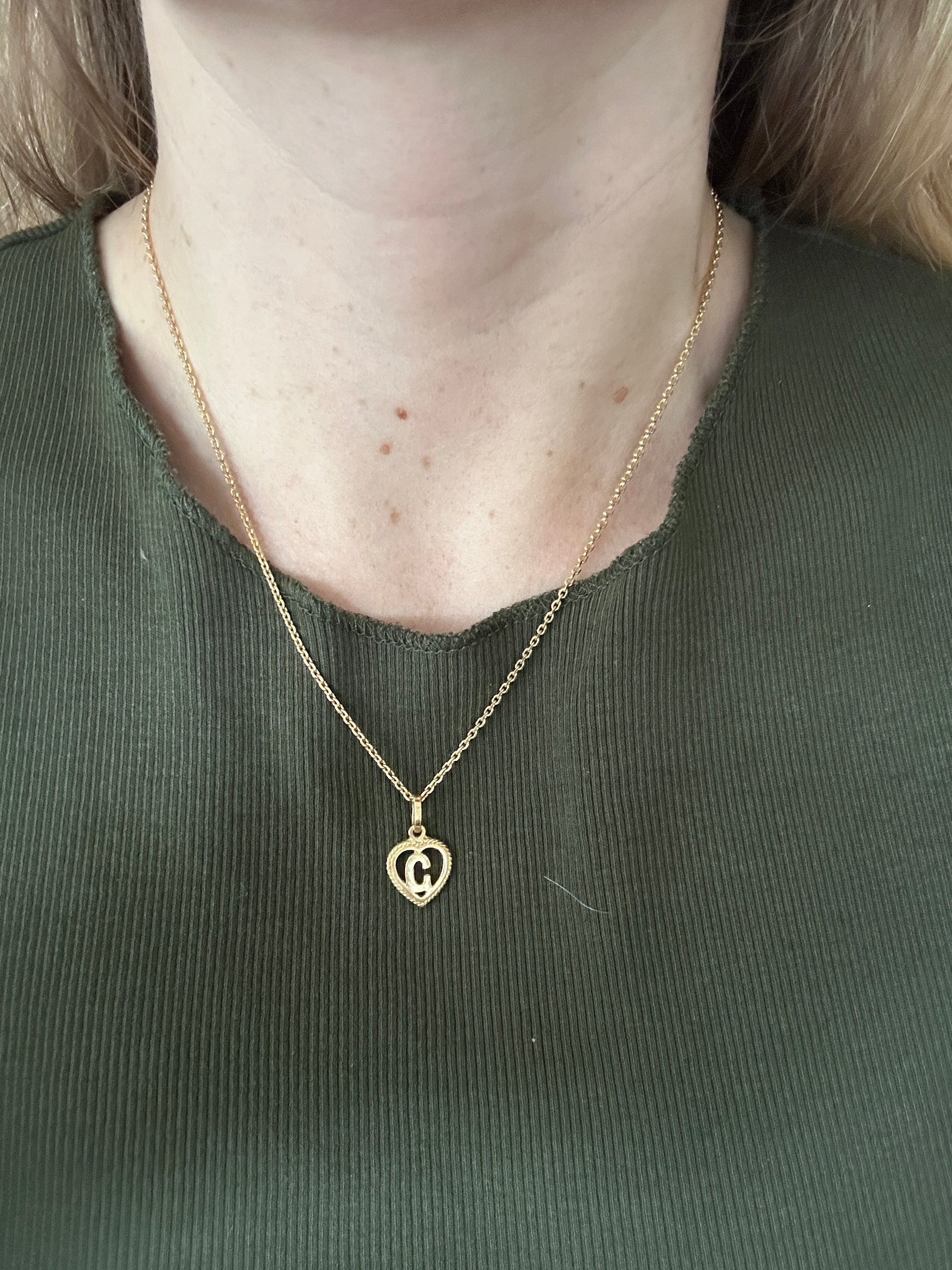G Heart charm
