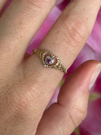 Ruby heart ring