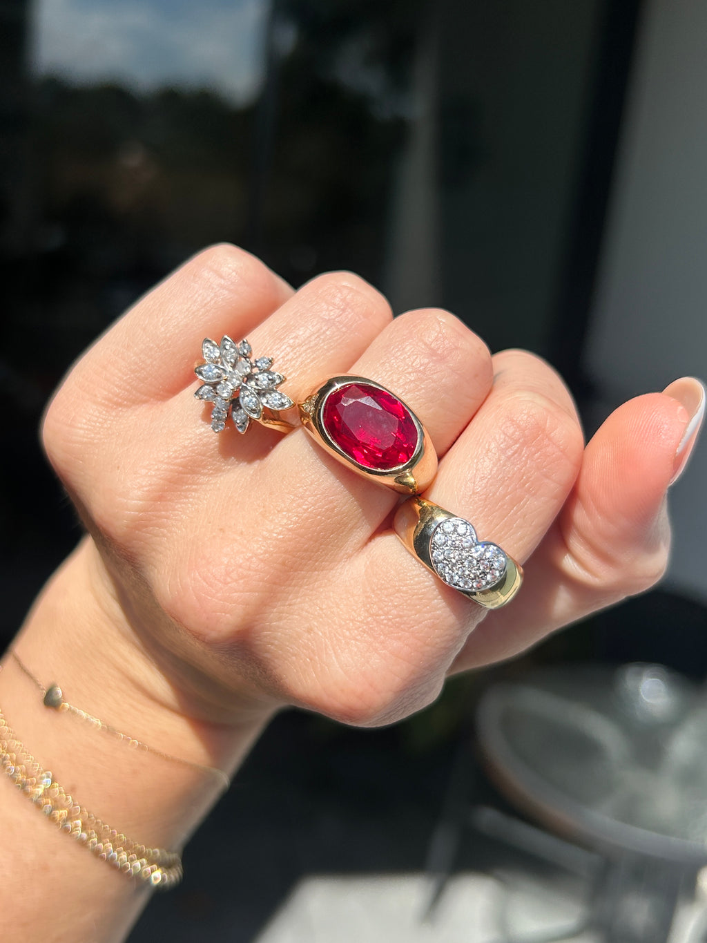 Mega Ruby Aura Ring