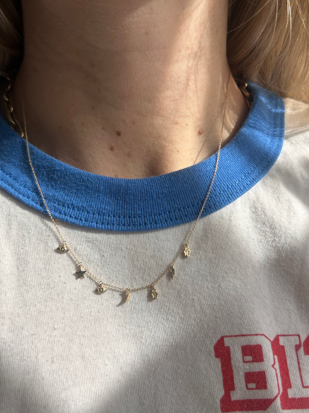 Celestial Dainty Charm Necklace