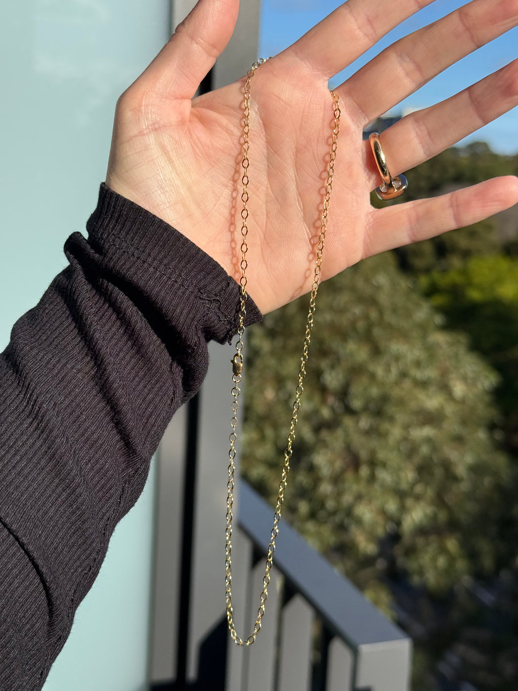 Solid Fluted Cable Chain