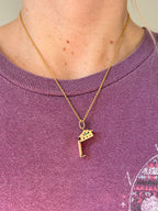 Enamel Articulated Home Charm