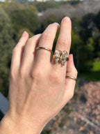 Diamond Butterfly Ring