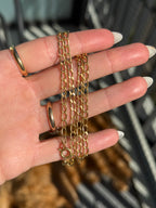 Solid Elongated Paperclip Chain