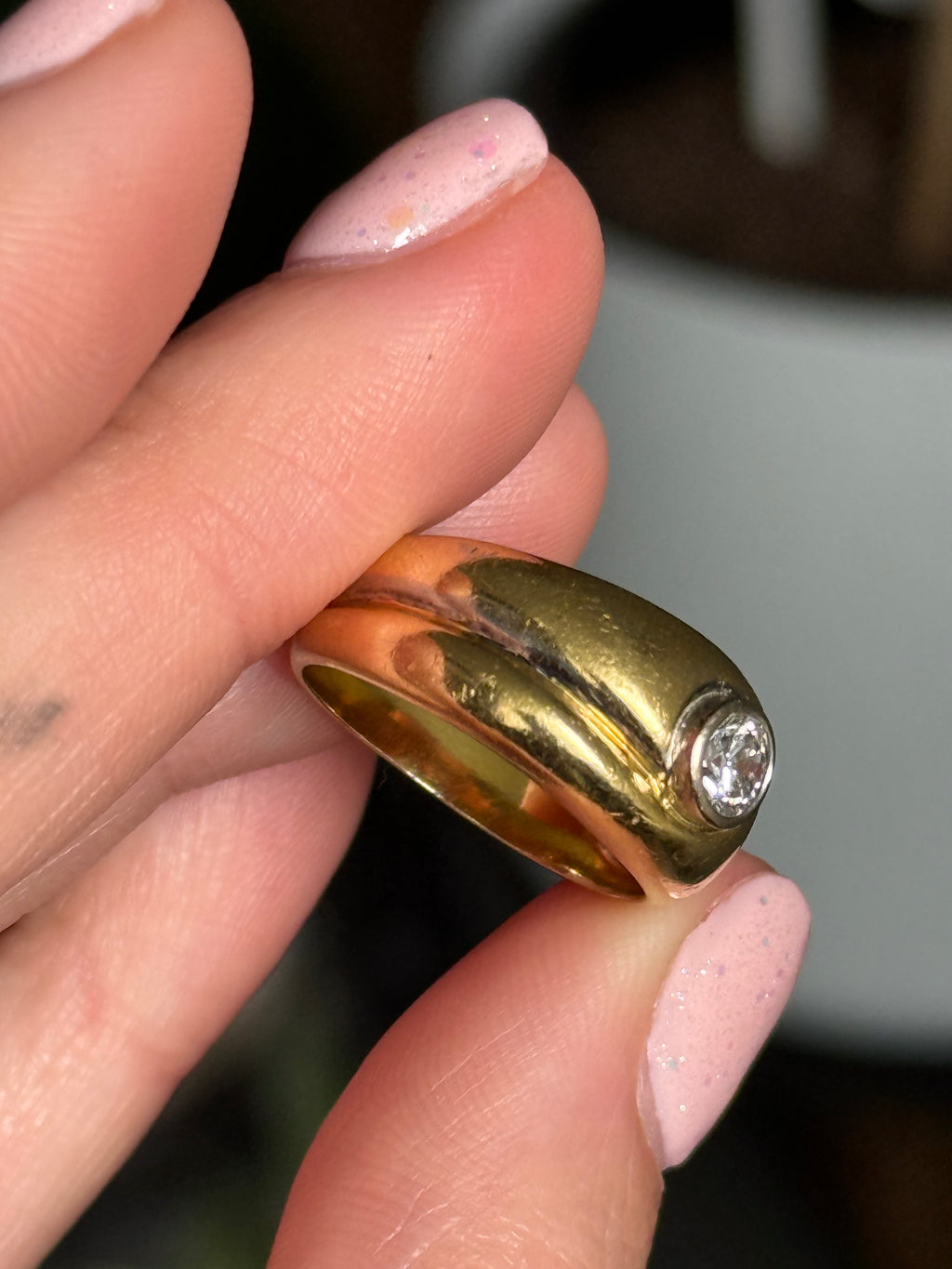Diamond Bombe Ring