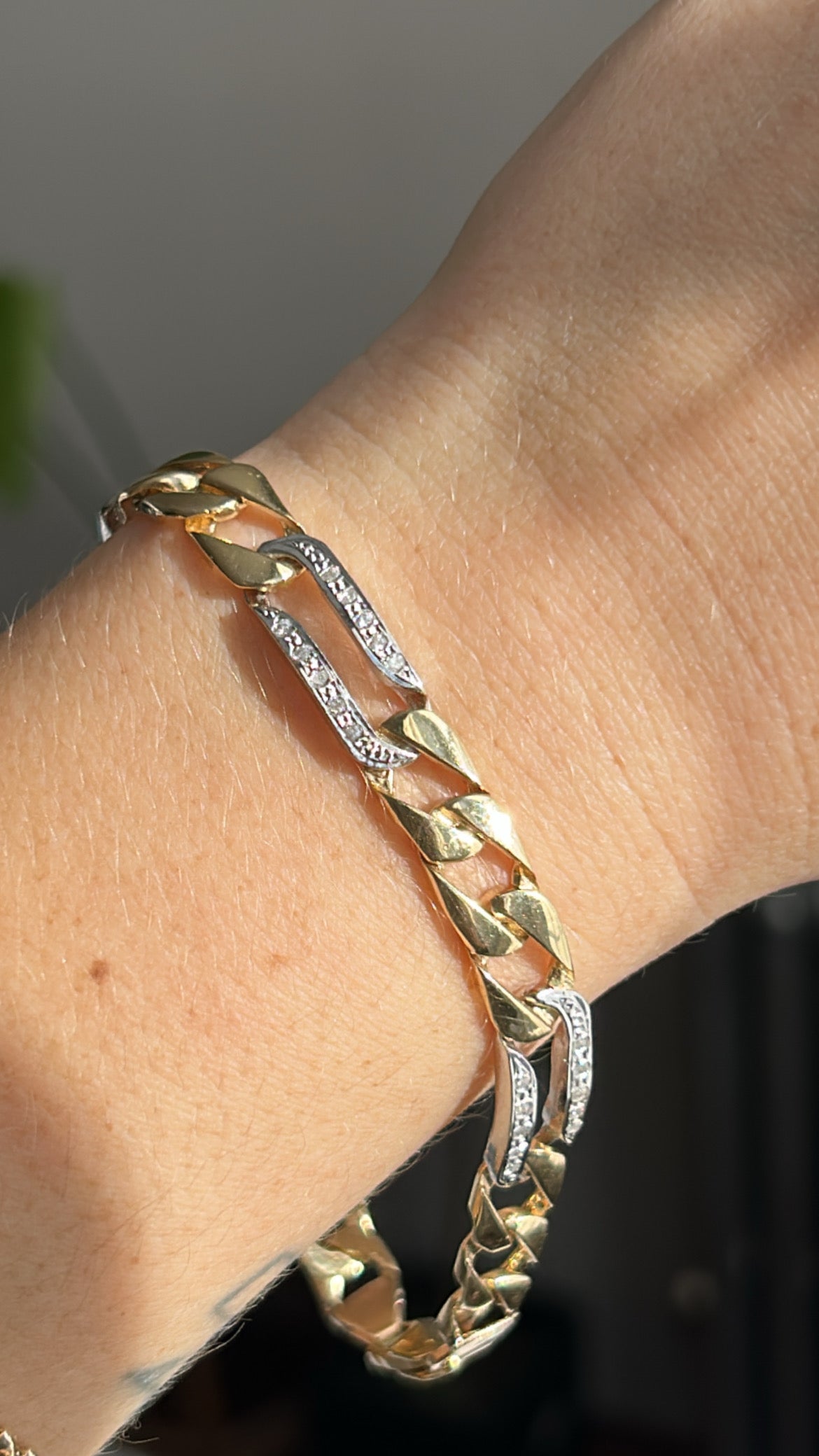 Diamond Figaro Bracelet